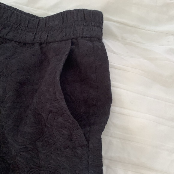 J. Crew Black Floral Embossed Shorts - Picture 3 of 6